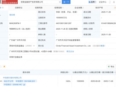中信银行新设金融资产投资公司,注册资本100亿
