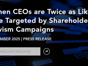 女性掌舵罗素3000企业：虽占比低，却成激进投资者“高频关注对象”