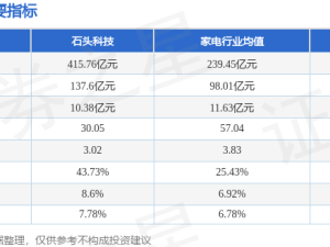 石头科技12月3日股价上扬 主力资金净流入近3000万 融资净偿还超3700万