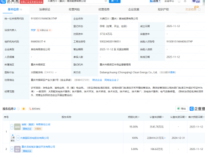 大唐发电等在重庆投资成立清洁能源公司