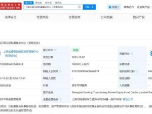 马云关联企业携手出资1亿 共同成立上海云锋元创私募基金中心