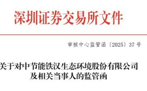 节能铁汉收购案标的财务数据披露不实,公司及董事长等负责人遭书面警示