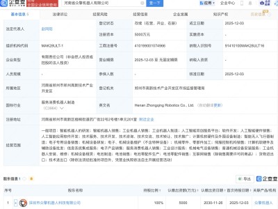 众擎机器人在河南投资成立新公司