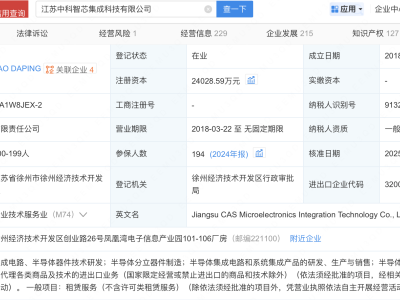 华懋科技入股集成电路封装研发商中科智芯