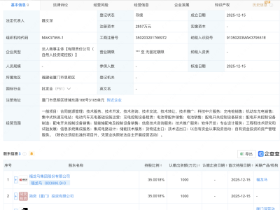 福龙马等成立智联能源公司，含集成电路业务