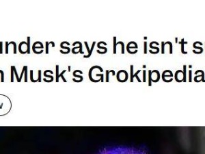 维基百科创始人谈Grokipedia：带偏见百科难获信任，批评声在意料中