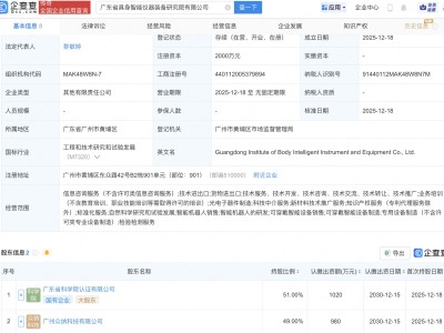 广东省具身智能仪器装备研究院公司注册成立