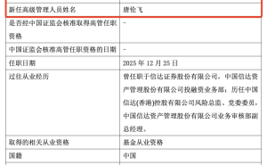 信达澳亚基金新掌门人亮相：唐伦飞接任，千亿规模基金开启新篇章