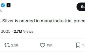 白银价格飙升逼近80美元关口，马斯克担忧工业供应或受冲击