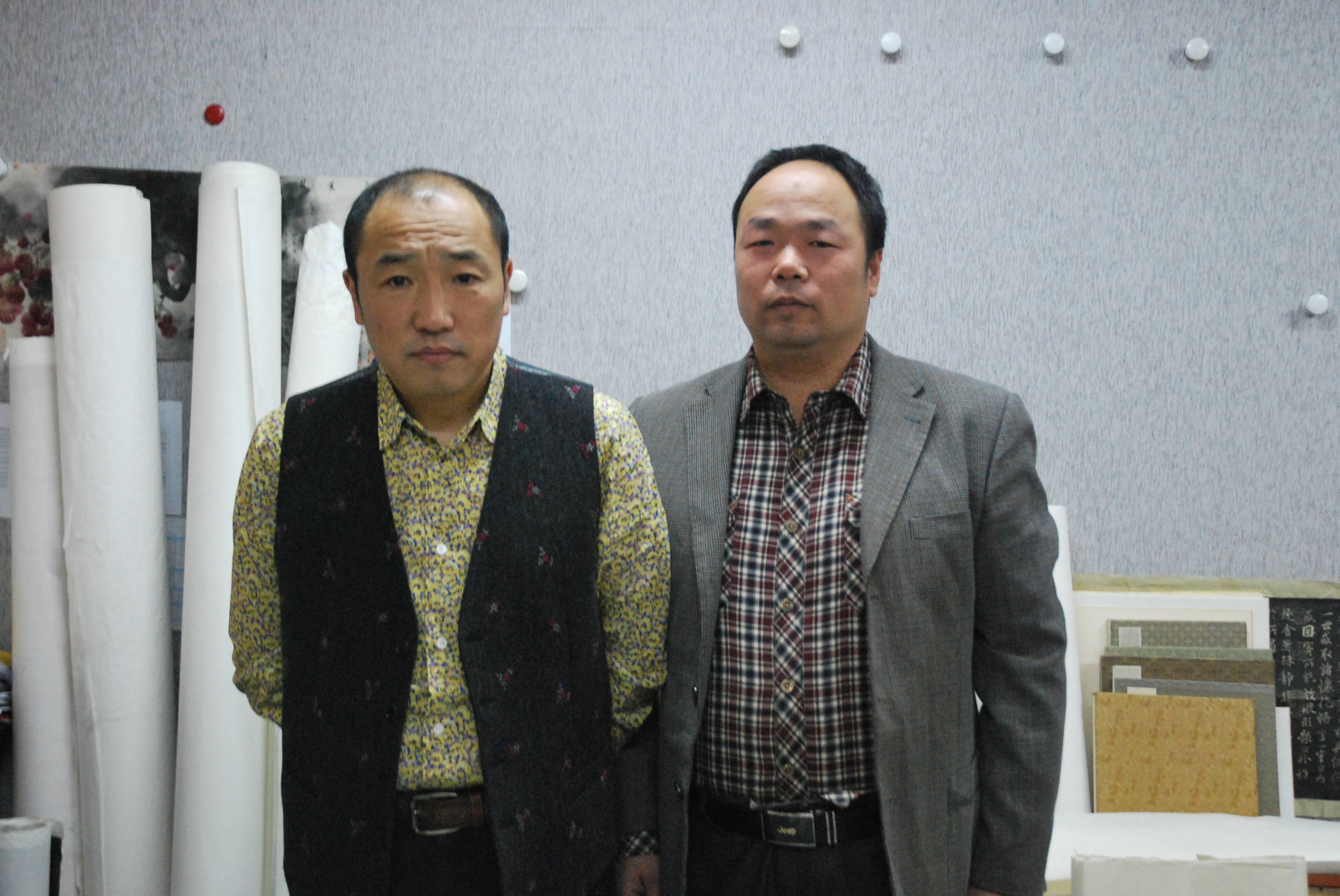 张占峰与中国国家画院院长卢禹舜