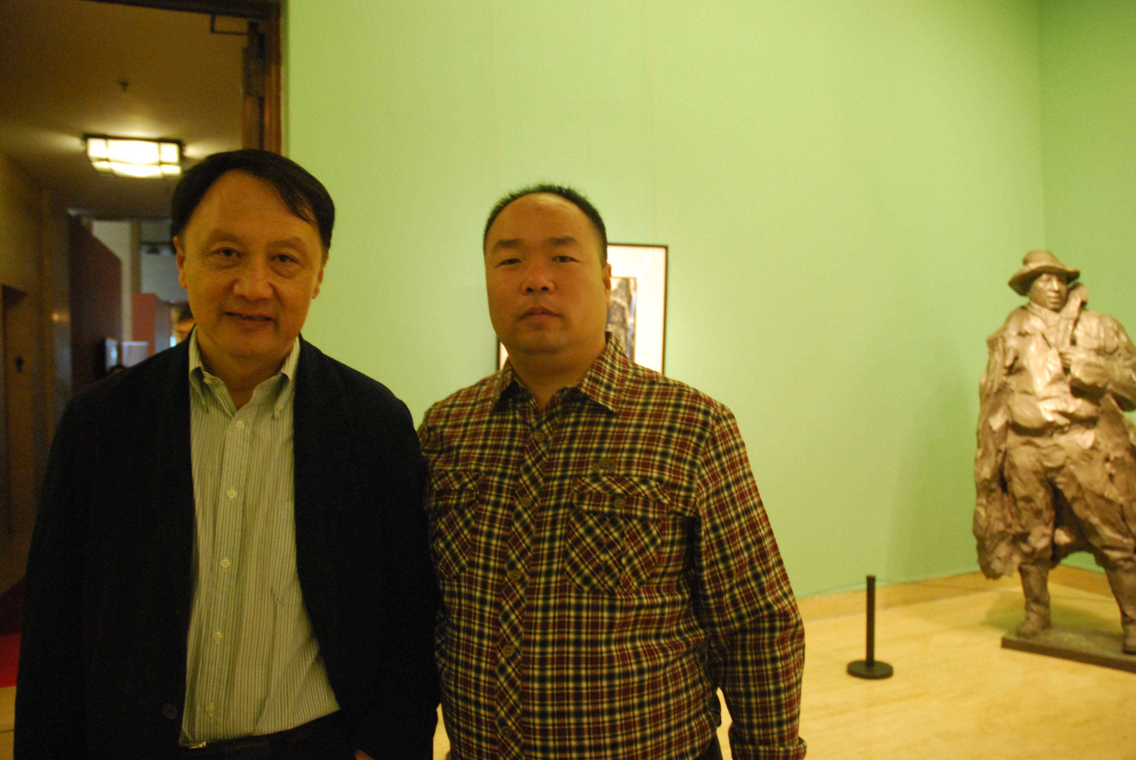 张占峰与北京画院院长王明明
