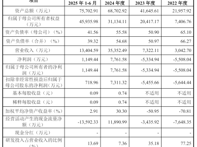 华盛雷达拟科创板上市：2025上半年营收1.34亿 净利扭亏达1149万
