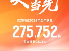 奕派科技2025年销售27.57万辆完美收官!前瞻布局产品矩阵,未来发展势头强劲