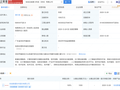 协创数据成立算力科技公司，含AI业务