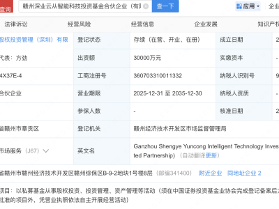 云从科技、深圳国资等成立智能科技投资基金