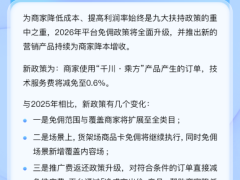 抖音电商发布2026年扶持方案 再助商家降本增收