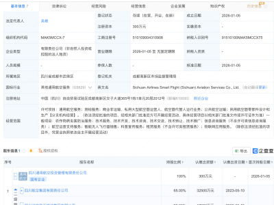 川航、五粮液合资公司成立智慧飞行航空服务公司