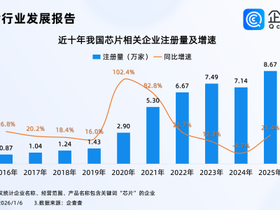 Rubi供应链成关注焦点！2025年注册芯片相关企业超8万，华南最多