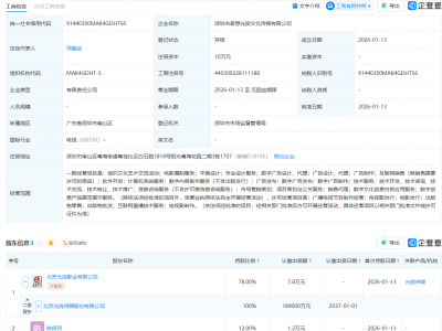 光线传媒等在深圳成立文化传媒公司