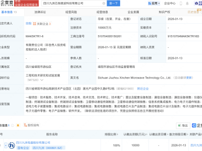 四川九洲成立科技新公司，含卫星移动通信终端业务