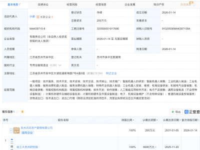 哈工大苏州研究院成立小苏机器人技术公司