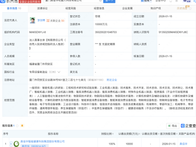 奥佳华成立机器人科技公司，含AI业务