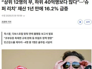 马斯克财富近8000亿美元，乐施会报告直指全球贫富差距加剧