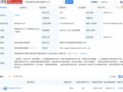 远景能源在西安成立软件服务公司，含多项AI业务