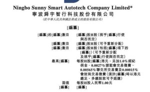 舜宇智行冲刺港交所IPO：车载光学龙头领航 董事长王文杰荣誉加身