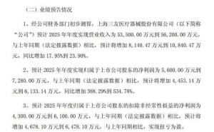 三友医疗2025年业绩预喜 净利大幅增长 69岁法国籍董事长履历亮眼