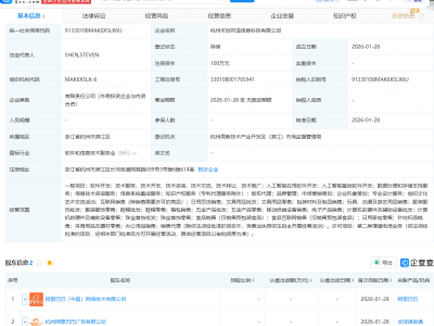 阿里巴巴新设子公司,含AI相关业务
