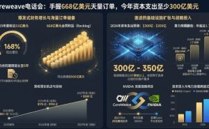 CoreWeave电话会：AI算力需求“永无止境”，668亿美元订单在手，利润率目标25%-30%