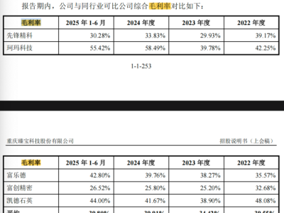 重庆本土“小巨人”臻宝科技冲刺科创板 IPO，业绩增长毛利率亮眼