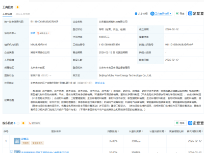 科力远等成立科技公司，含站用加氢业务