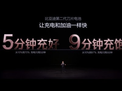 比亚迪再突破：5分钟充好9分钟饱，新能源转型“充电难”成历史