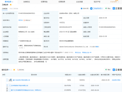 杰华特在深圳成立半导体公司