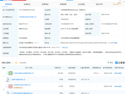 新紫光集团成立科技合伙企业，出资额10亿元