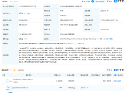 欣旺达等成立智联储能技术公司