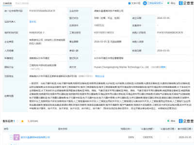 长盈通成立海洋技术公司，含光纤制造业务