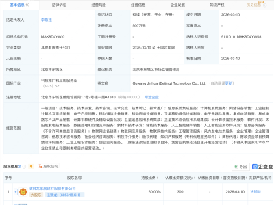 法狮龙等成立科技公司，含AI及卫星相关业务
