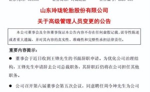 玲珑轮胎治理结构优化：王锋卸任总裁职务 周令坤接棒开启新篇章