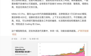 雷军透露小米MiMo-V2-Pro登OpenRounter周榜第一，AI领域投入超160亿