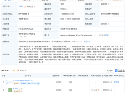 新国都等成立极算科技公司，含机器人业务