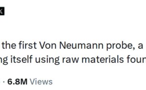 马斯克称Optimus+PV将成首个能自我复制的冯诺依曼星际探针