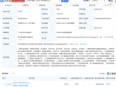 永安行成立智算科技公司，含多项AI业务