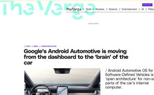 谷歌Android Automotive系统升级：深入汽车“大脑” 与苹果CarPlay展开激烈角逐