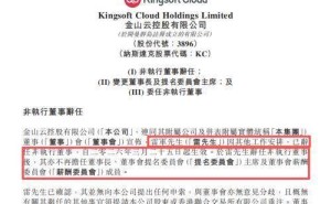 雷军辞任金山云非执行董事等职 邹涛接任董事长金山云未来何去何从