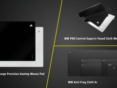 海盗船推出三款MM系列鼠标垫：玻璃款MM Glass Large领衔，布质款各具特色
