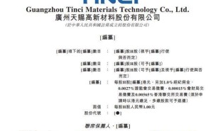 天赐材料再冲港股IPO：61岁掌舵人徐金富控股，家族成员现身股东榜
