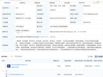 中国华电集团成立数智科技公司，含AI及物联网业务